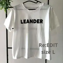 Re:EDIT フロッキーロゴ入りTシャツ Lサイズ ホワイトのサムネイル