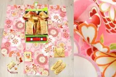 七五三 7歳用女の子高級着物フルセット【日本製】◆ピンク色系◆J1098-02