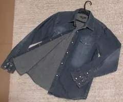 デニムシャツ メンズ M シャツ カジュアルシャツ