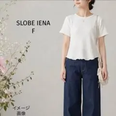 SLOBE IENA ワッフル カットソー 半袖 コットン100% F　白のサムネイル