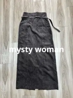 mysty woman（ミスティウーマン）コーデュロイタイトスカート