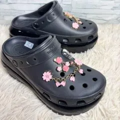 未使用級　CROCS クロックス メガクラッシュ Y2K スカル　厚底サンダル