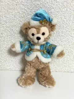 【美品】ディズニーシー　ダッフィー　カラーオブクリスマス　ぬいぐるみバッジ