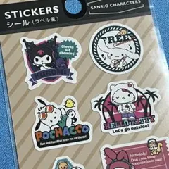 ラベル風❤️シール　ステッカー　サンリオ　【品薄】　人気　新品　入手困難　キティ