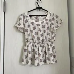 WILLSELECTION 花柄半袖ブラウス