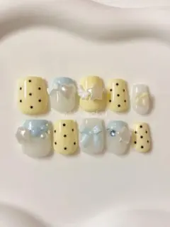 【現品】ネイルチップ ウィッシュコア フレンチガーリー バレエコア 星 天使