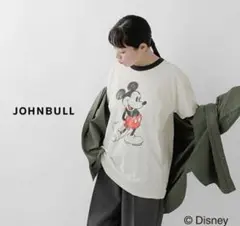 JOHNBULL ミッキーマウス リンガーTシャツのサムネイル