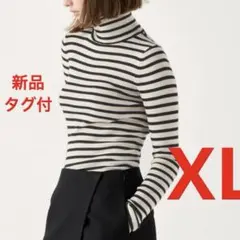 ★新品タグ付★ユニクロ メリノリブタートルネックセーター XL UNIQLO