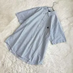ブルックスブラザーズ（F）半袖シャツ ストライプ ゴールデンフリース 刺繍ロゴのサムネイル