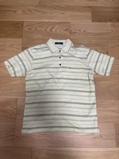 Golden Bear ポロシャツ ストライプ柄 Mサイズのサムネイル