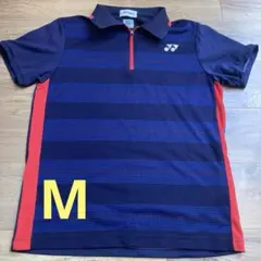 YONEX VIRTUCOOL ポロシャツ M ネイビー/レッド