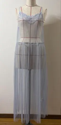 Wcloset チュールキャミソールワンピース
