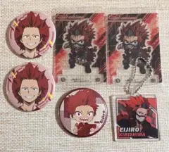 ヒロアカ 切島鋭児郎 缶バッジ アクキー ショコラグーテ 6点セット