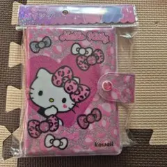 シールバインダー　ハローキティ　豹柄　ピンク