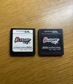 DS ポケモン ブラック・ホワイト 2本セット（動作確認済み）