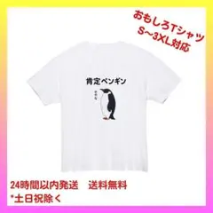 【おもしろTシャツ】「24white」肯定ペンギン せやな Tシャツおもしろ