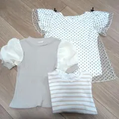 120cm　Tシャツ　3枚　セット　ブランシェス　ママラクのサムネイル