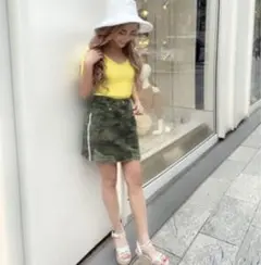 Rady 迷彩スカート カモフラビジューラインミニスカート ダメージ加工のサムネイル
