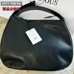 新品 CITY TOKYO　シティートーキョー　レザー ショルダーバッグ　本革のサムネイル