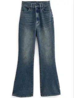 GRL オーバーダイセミフレアデニムパンツ[qu88]