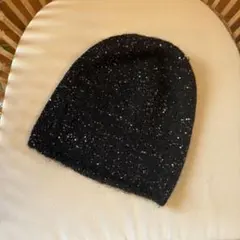ZARA/スパンコールビーニー　ニット帽　ビーニー
