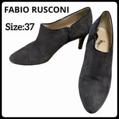 【美品】ファビオルスコーニ スエード ブーティ グレー 37 イタリア製