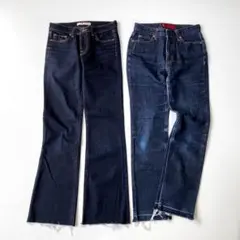 デニム2枚セット JBRAND リーバイス ブーツカット ストレート まとめ売りのサムネイル