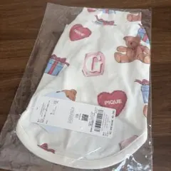 新品S サイズ　ジェラートピケ　フェイバリット柄プルオーバー　ホワイト