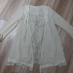 アクシーズファム　ロングレースカーディガン