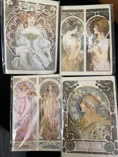 【新品未開封】ミュシャB6ノート4冊セット