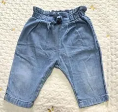 【再値下】アプレレクール　リボンタック　デニムパンツ 80 女の子