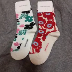 人気　マリメッコmarimekko 靴下　ソックス新品未使用のサムネイル