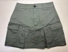GU ローウエストカーゴミニスカート カーキ Sサイズ
