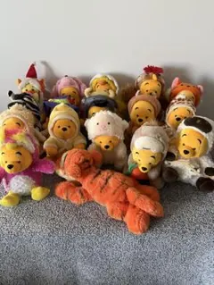 ディズニーストア公式　くまのプーさん 着ぐるみぬいぐるみ15体セット ティガー
