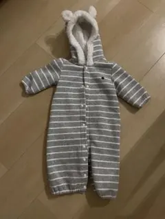 POLOBaby ストライプロンパース・カバーオール（サイズ:50〜70