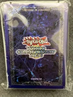 遊戯王 WCS2025 スリーブ 青　公式　パリ　世界大会　100入り