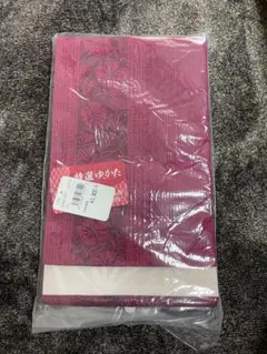 花柄赤紫色帯　新品未使用
