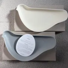 未使用　SAKUZAN×Floyd とりのかたちのトリザラ　グレー&アイボリーのサムネイル
