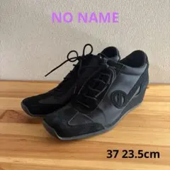 NO NAME ノーネーム　37 23.5cm 黒　ウェッジソールスニーカー