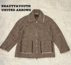 美品！ヘリンボーンツイードブルゾン