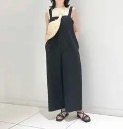 UNIQLO ユニクロ リネンブレンドサロペット Lサイズ 2024SSのサムネイル