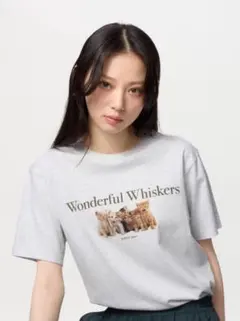 UNIQLO UT キャットフォト Tシャツ 02ライトグレー 希少3XLサイズ