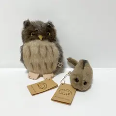 【土日限定値下げ】やまね工房 ヤマネ ふくろう コノハズク ぬいぐるみのサムネイル