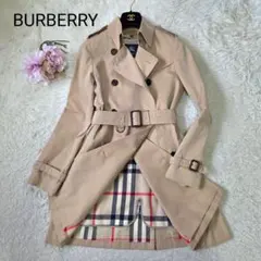 美品 バーバリー ハニーベージュ トレンチコート ライナー ノバチェック 36S