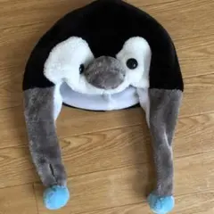 ペンギンデザイン フリース帽子