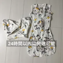 【新品未使用】スワドル　おくるみ　ライオン　ノースリーブ　セパレート