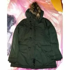 UNIQLOウルトラウォームダウンコートレディースオリーブ緑ユニクロN-3B