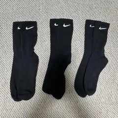 Nike ブラックソックス 3足セット 27-29