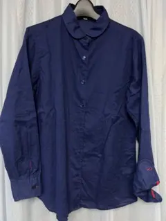 INES DE LA FRESSANGE ネイビー 長袖シャツ M ユニクロ