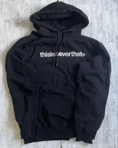 ネバザ thisisneverthat パーカー フーディー ブラック 刺繍 T-Logo Hoodie（パーカー）｜thisisneverthat（ディスイズネバー